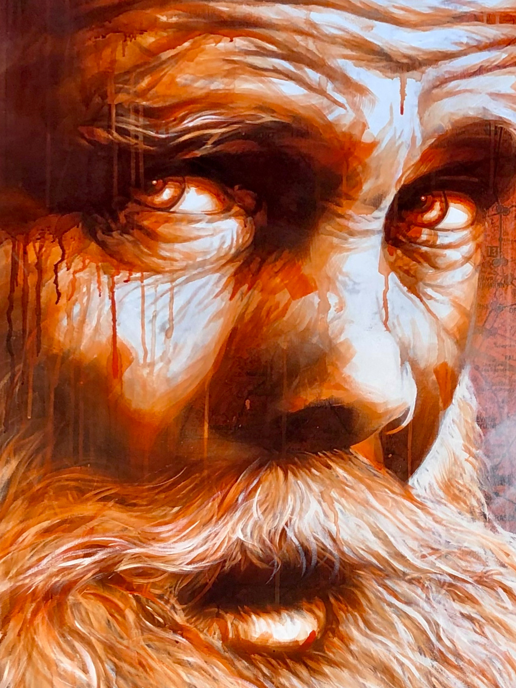 Œuvre de Dan23 sur la carte du métro parisien pour l'exposition Dans ses artères coule la vie à Fluctuart.